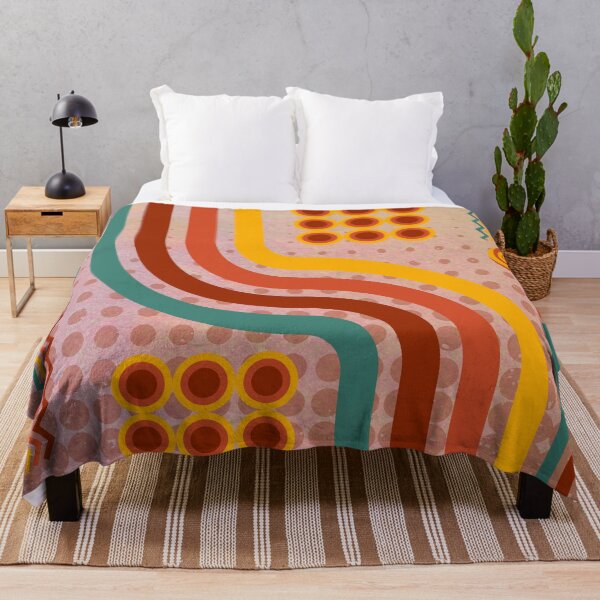 Item preview, abstract retro with geometric shapes designed and sold by Pattern King.