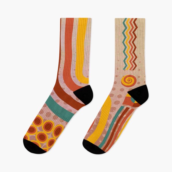 Item preview, abstract retro with geometric shapes designed and sold by Pattern King.