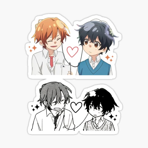 Sasaki and Miyano pack Sticker for Sale by Neelam789