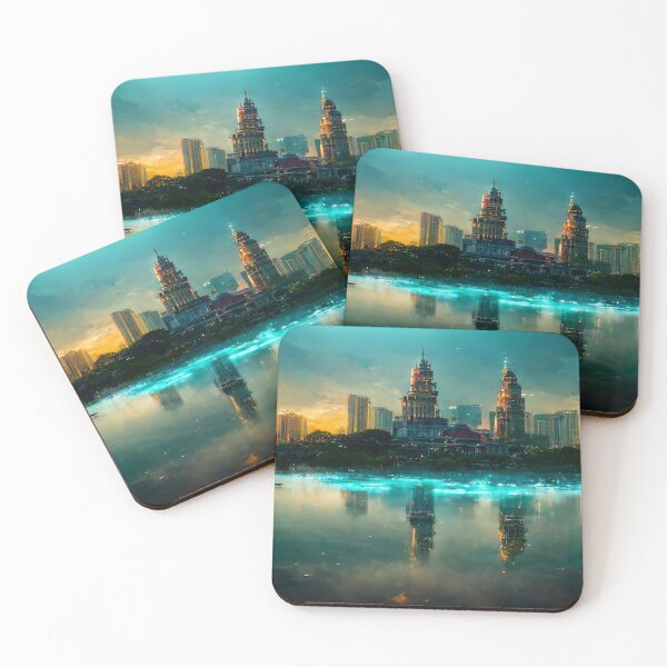 Item preview, Kuala Lumpur City Skyline Golden Clouds / Kuala Lumpur - Malaysia designed and sold by Unwind-Art-Work.