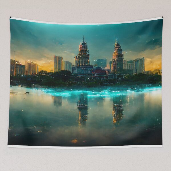 Item preview, Kuala Lumpur City Skyline Golden Clouds / Kuala Lumpur - Malaysia designed and sold by Unwind-Art-Work.