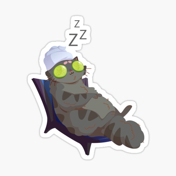 Item preview, widdle pudgy catty napperton - Sleepy cat designed and sold by TheAwesomeMiro.