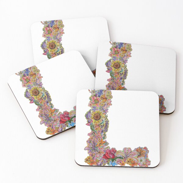 Item preview, L Floral Initial designed and sold by Lenaartist.