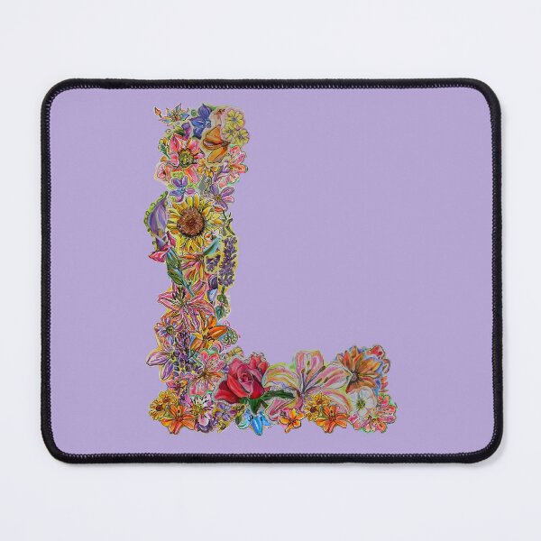 Item preview, L Floral Initial designed and sold by Lenaartist.