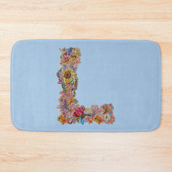 Item preview, L Floral Initial designed and sold by Lenaartist.