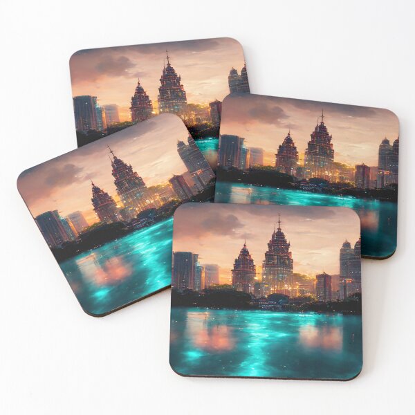 Item preview, Kuala Lumpur City Skyline Golden Clouds / Kuala Lumpur - Malaysia designed and sold by Unwind-Art-Work.
