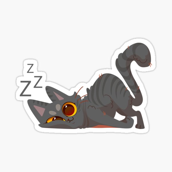 Item preview, widdle pudgy catty napperton - Sleepy cat designed and sold by TheAwesomeMiro.