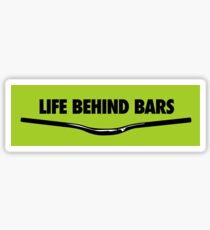 Life behind the bars of a bike Sticker