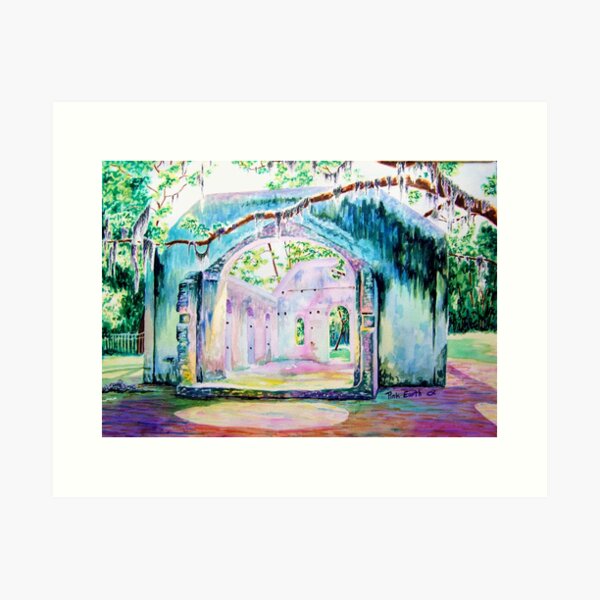 Chapel of Ease at Saint Helena Art Print