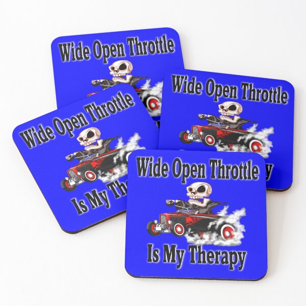 Item preview, Funny Drag Racing Saying Design Wide Open Throttle Is My Therapy designed and sold by fantasticdesign.