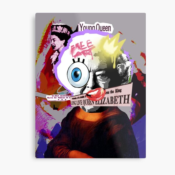 Pop Art The Queen Metal Print