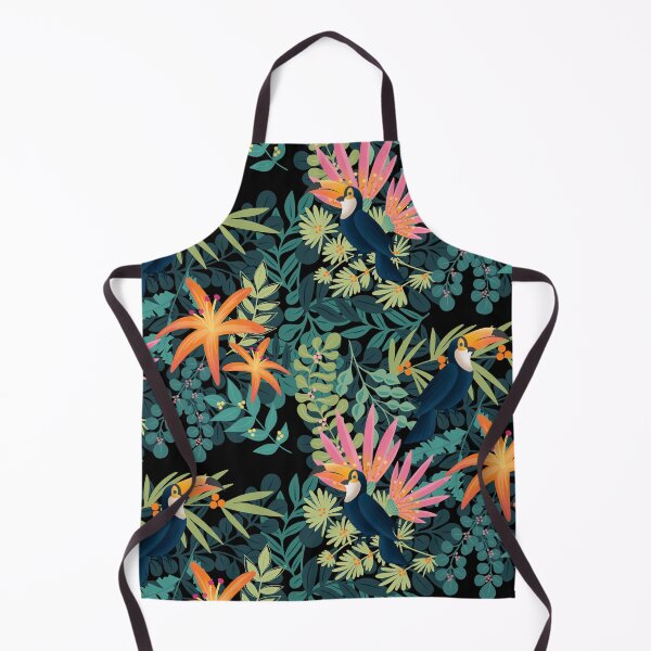 Item preview, Tropical flower garden and tucan designed and sold by vianahline.