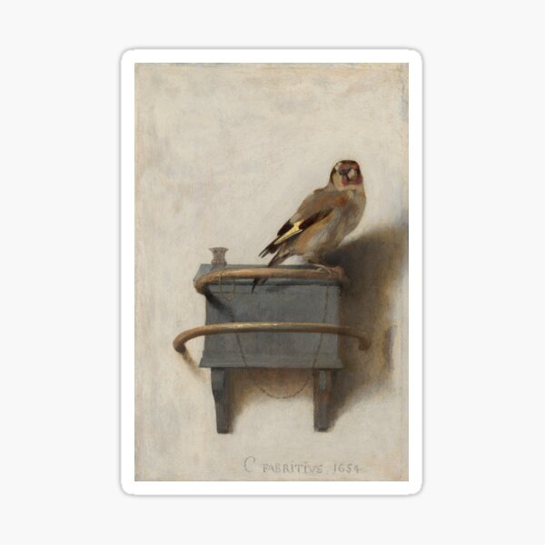 Carel Fabritius -The Goldfinch Sticker