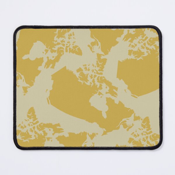 Aperçu de l'œuvre carte du Canada (marron, crème, doré) créée et vendue par kim tang.