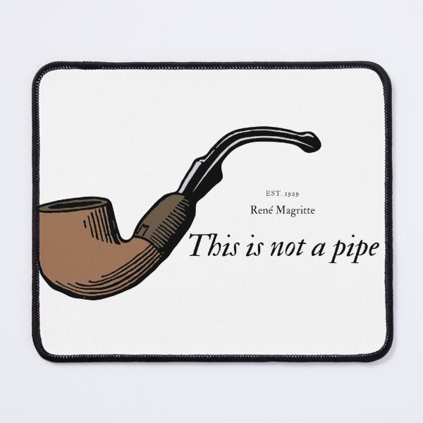 Item preview, This is not a pipe or Ceci nést past une pipe Illustration designed and sold by MomoDesigns-Ger.