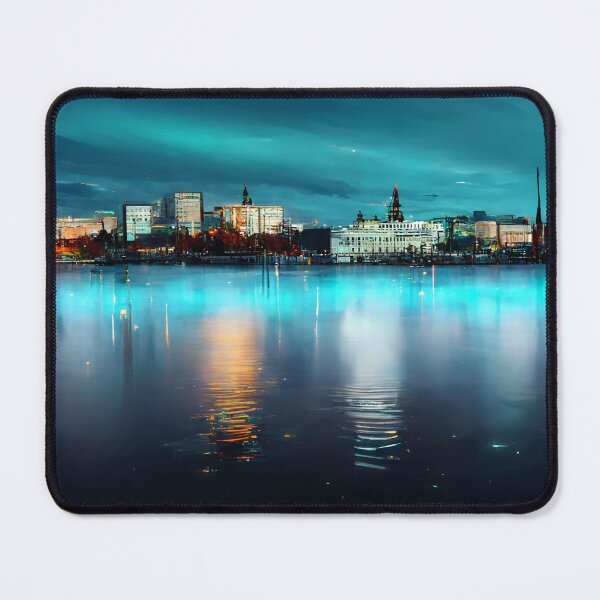 Item preview, Helsinki City Skyline Neonlight / Helsinki - Finland designed and sold by Unwind-Art-Work.