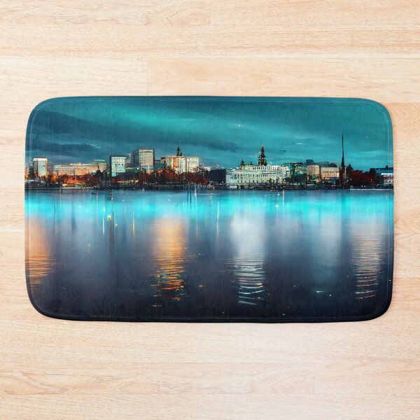 Item preview, Helsinki City Skyline Neonlight / Helsinki - Finland designed and sold by Unwind-Art-Work.
