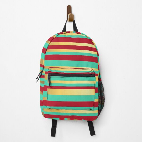 Item preview, Turquoise, Red and Gold Vintage Stripes designed and sold by Gerson Ramos.