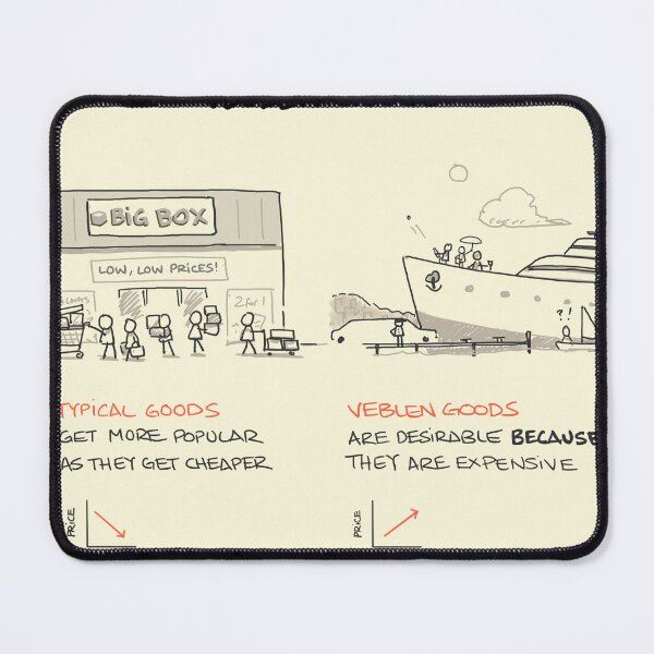 Item preview, Veblen goods designed and sold by Sketchplanations.