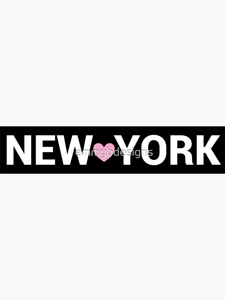 Thumbnail 3 of 3, Sticker, New York Sign designed and sold by emmybdesigns.