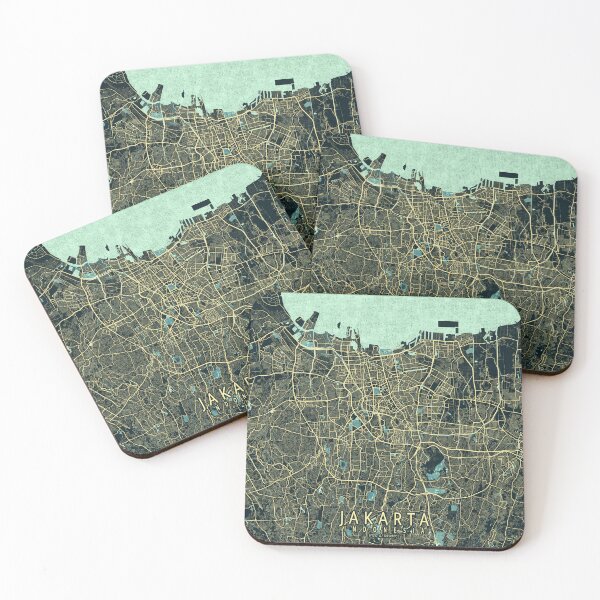 Item preview, Jakarta City Map of Indonesia - Summer designed and sold by deMAP.