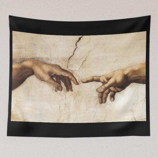 Item preview, Michelangelo Buonarroti  Hand of God The Creation of Adam designed and sold by bufumofo.