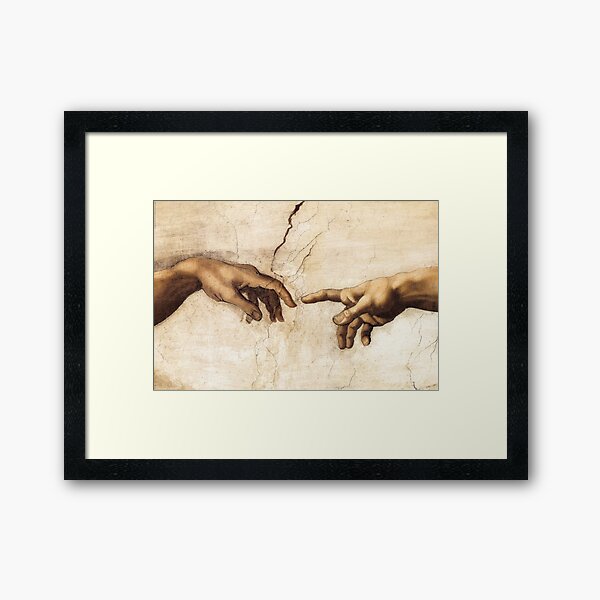 Item preview, Michelangelo Buonarroti  Hand of God The Creation of Adam designed and sold by bufumofo.