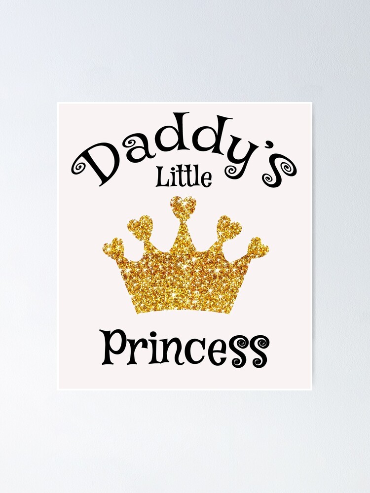 Daddy's little princess pattern | Poster