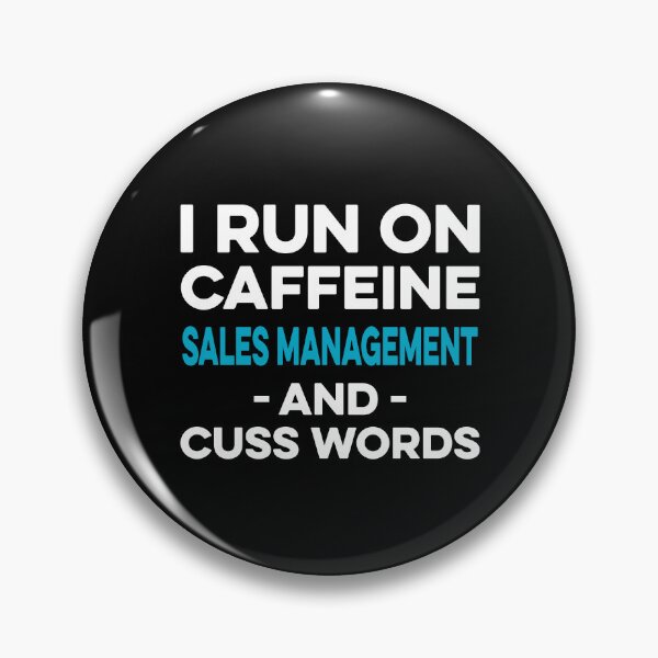 Item preview, I Run on Caffeine sales Management and Cuss Words designed and sold by TendyTees.