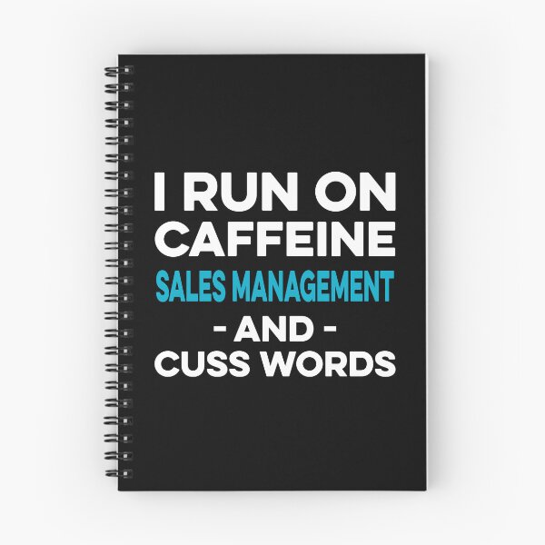 Item preview, I Run on Caffeine sales Management and Cuss Words designed and sold by TendyTees.