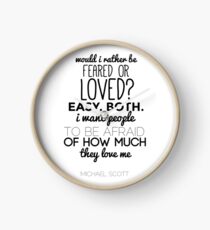 Michael Scott Quote - The Office US Clock
