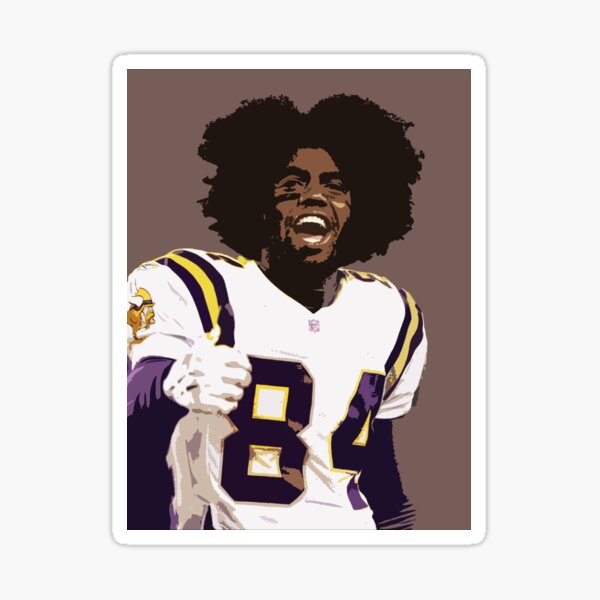 WR Justin Jefferson is rocking with that 'Randy Moss' afro