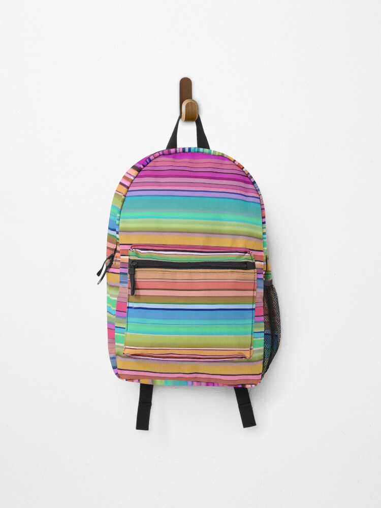 Thumbnail 1 von 3, Rucksack, Pastellstreifen designt und verkauft von Jrw-Design.