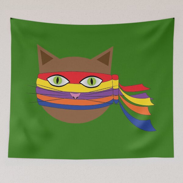 Item preview, Rainbow Ninja Cat designed and sold by itsrturn.