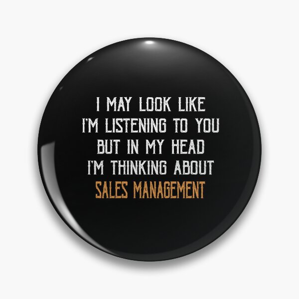 Item preview, In My Head I'm Thinking about Sales Management designed and sold by TendyTees.
