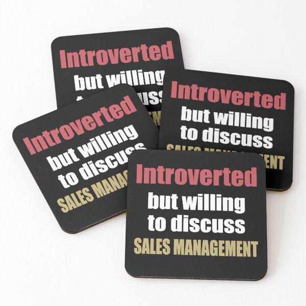 Item preview, Introverted but Willing to Discuss Sales Management designed and sold by TendyTees.
