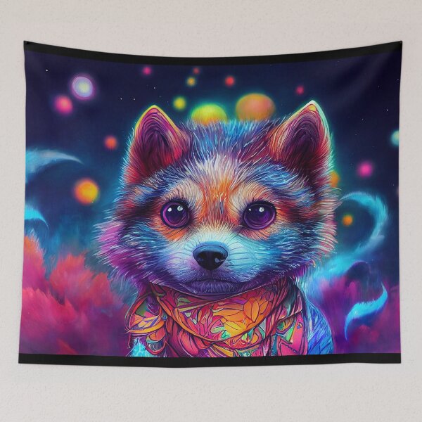 Item preview, Psychedelic Wolf Puppy designed and sold by BartonDH.
