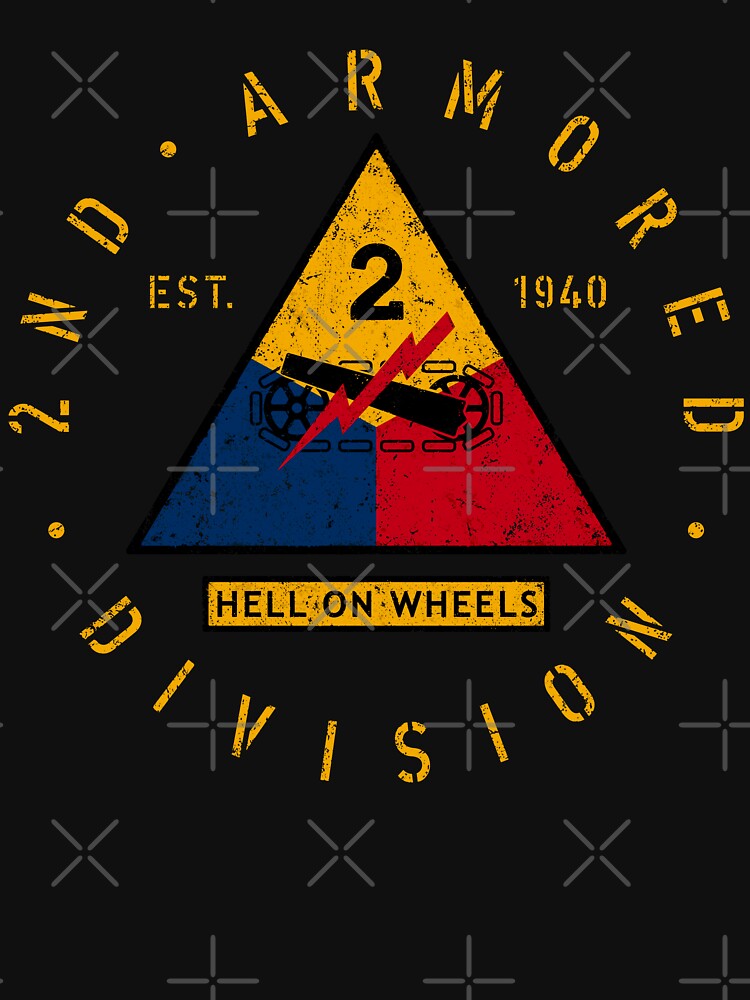 2nd Armored Division - Hell On Wheels Tshirt 2nd Armored Division - Hell On Wheels Tshirt
