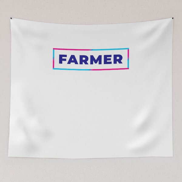 Item preview, Farmer retro colorful frame designed and sold by SVPOD.