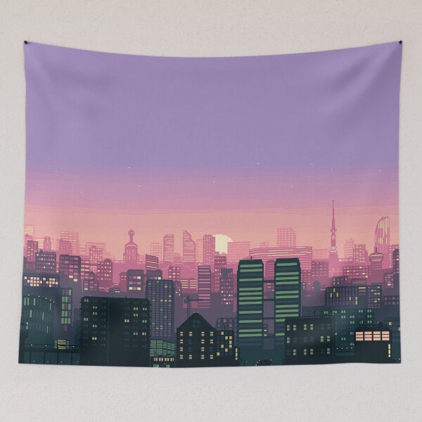 Item preview, City Scape Pixel Art designed and sold by yketen.