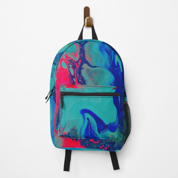 Item preview, Light Blue Trippy Liquid Art Acrylic Liquid Drip Art | Stoked Up Art designed and sold by StokedUpArt.