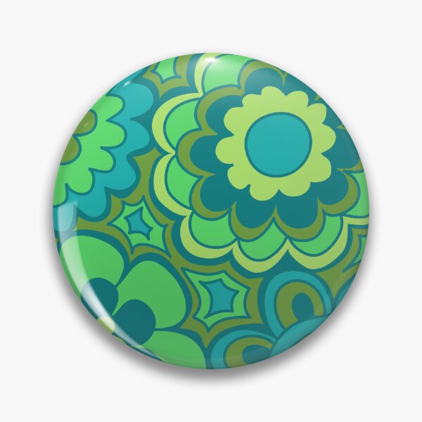 Item preview, 239 Seventies Flowers Green designed and sold by Cressidacarr.