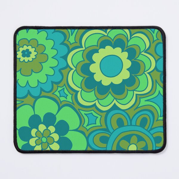 Item preview, 239 Seventies Flowers Green designed and sold by Cressidacarr.