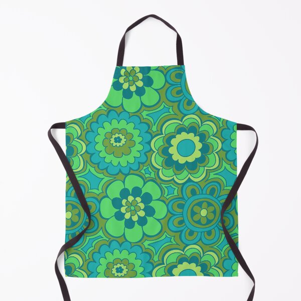 Item preview, 239 Seventies Flowers Green designed and sold by Cressidacarr.