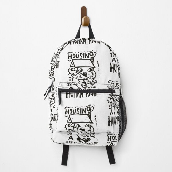 Item preview, housing is a human right original block print art designed and sold by ecopunkfriday.