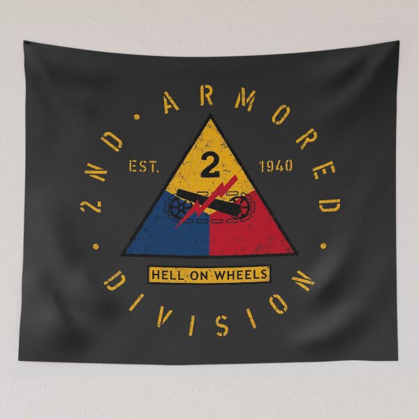 Item preview, 2nd Armored Division - Hell on Wheels designed and sold by 909 Apparel®.