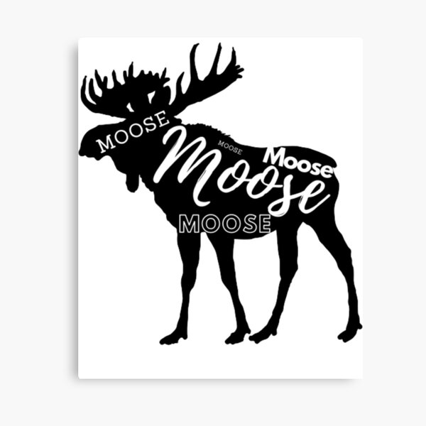 Minimalist Mariner Moose Canvas