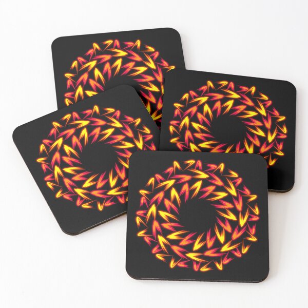 Item preview, Fire mandala, abstract art designed and sold by Meo Design.