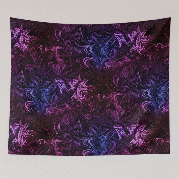 Item preview, Glinting Sparkles Marbled Swirl Blue and Magenta designed and sold by nimreninmu.