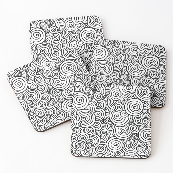Item preview, Black and White Swirls  designed and sold by EklectikArtist.